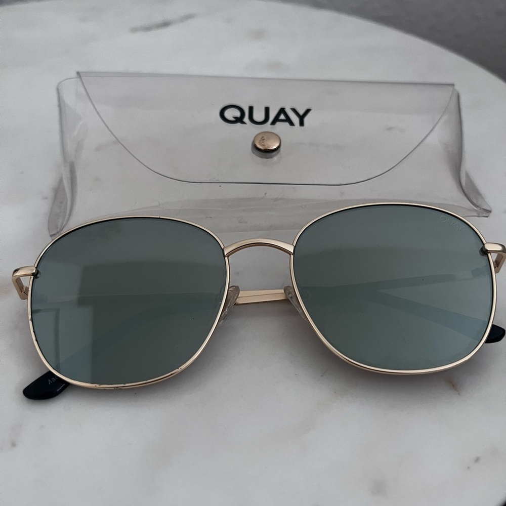 Quay Australia Gold and Black Sunglasses